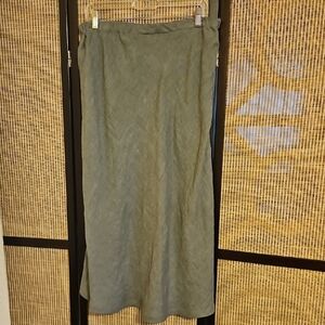 Flax Sage Green Maxi Skirt